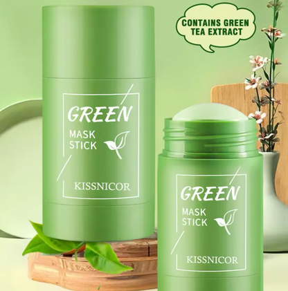 Green Tea Mask Cleansing Stick Mask Shrink Pores Deep Blackhead Remover.